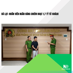Đà Lạt: Nhân viên ngân hàng chiếm đoạt 1,7 tỷ từ khách