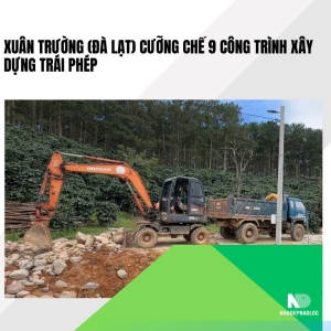 Xuân Trường (Đà Lạt) cưỡng chế 9 công trình xây dựng trái phép