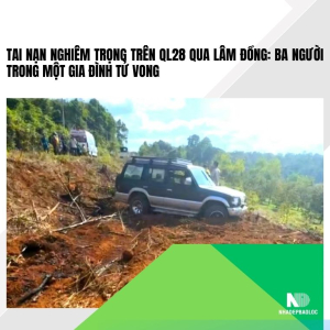 Tai nạn nghiêm trọng trên QL28 qua Lâm Đồng: Ba người trong một gia đình tử vong