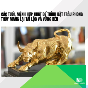 Các tuổi, mệnh hợp nhất để thỉnh đặt trâu phong thủy mang lại tài lộc và vững bền