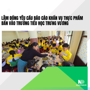 Lâm Đồng yêu cầu báo cáo khẩn vụ thực phẩm bẩn vào Trường tiểu học Trưng Vương