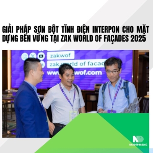 Giải pháp sơn bột tĩnh điện Interpon cho mặt dựng bền vững tại ZAK World of Façades 2025