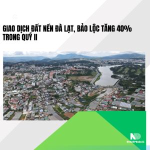 Giao dịch đất nền Đà Lạt, Bảo Lộc tăng 40% trong quý II