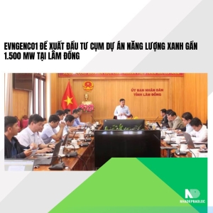 EVNGENCO1 đề xuất đầu tư cụm dự án năng lượng xanh gần 1.500 MW tại Lâm Đồng