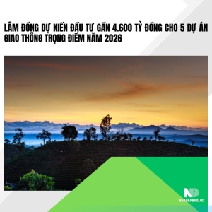 Lâm Đồng dự kiến đầu tư gần 4.600 tỷ đồng cho 5 dự án giao thông trọng điểm năm 2026