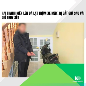 Hai thanh niên lên Đà Lạt trộm xe máy, bị bắt giữ sau vài giờ truy xét