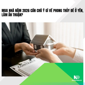 Mua nhà năm 2026 cần chú ý gì về phong thủy để ở yên, làm ăn thuận?