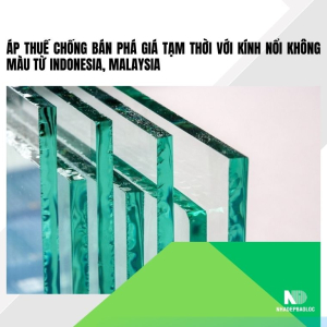 Áp thuế chống bán phá giá tạm thời với kính nổi không màu từ Indonesia, Malaysia