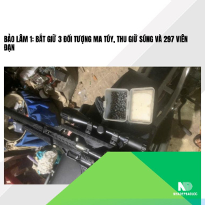 Bảo Lâm 1: Bắt 3 đối tượng ma túy, thu giữ súng