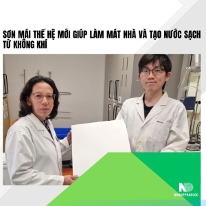 Sơn mái thế hệ mới giúp làm mát nhà và tạo nước sạch từ không khí