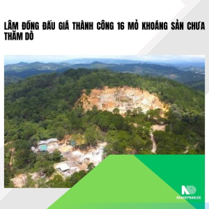 Lâm Đồng đấu giá thành công 16 mỏ khoáng sản chưa thăm dò