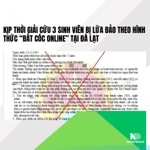 Kịp thời giải cứu 3 sinh viên bị lừa đảo “bắt cóc online” tại Đà Lạt