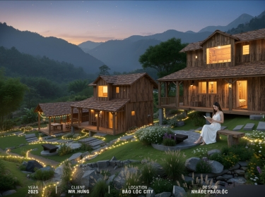 Khu Nghỉ Dưỡng Nhà Gỗ Tái Chế - Mr Hưng - Bảo Lộc